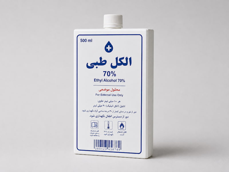 الکل طبی کتابی طراحی کم حجم برای حمل آسان